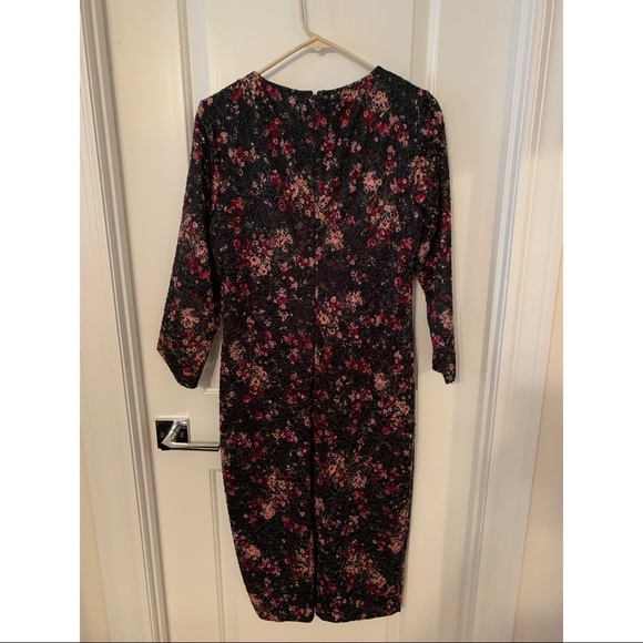 Kensie Multifloral Printed Lace Bodycon Dress - Picture 2 of 5